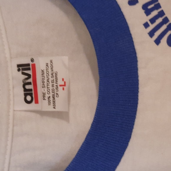 Rollin' on with River vintage 1970's sailor Helm design  blue eding on sleeves - Picture 3 of 6